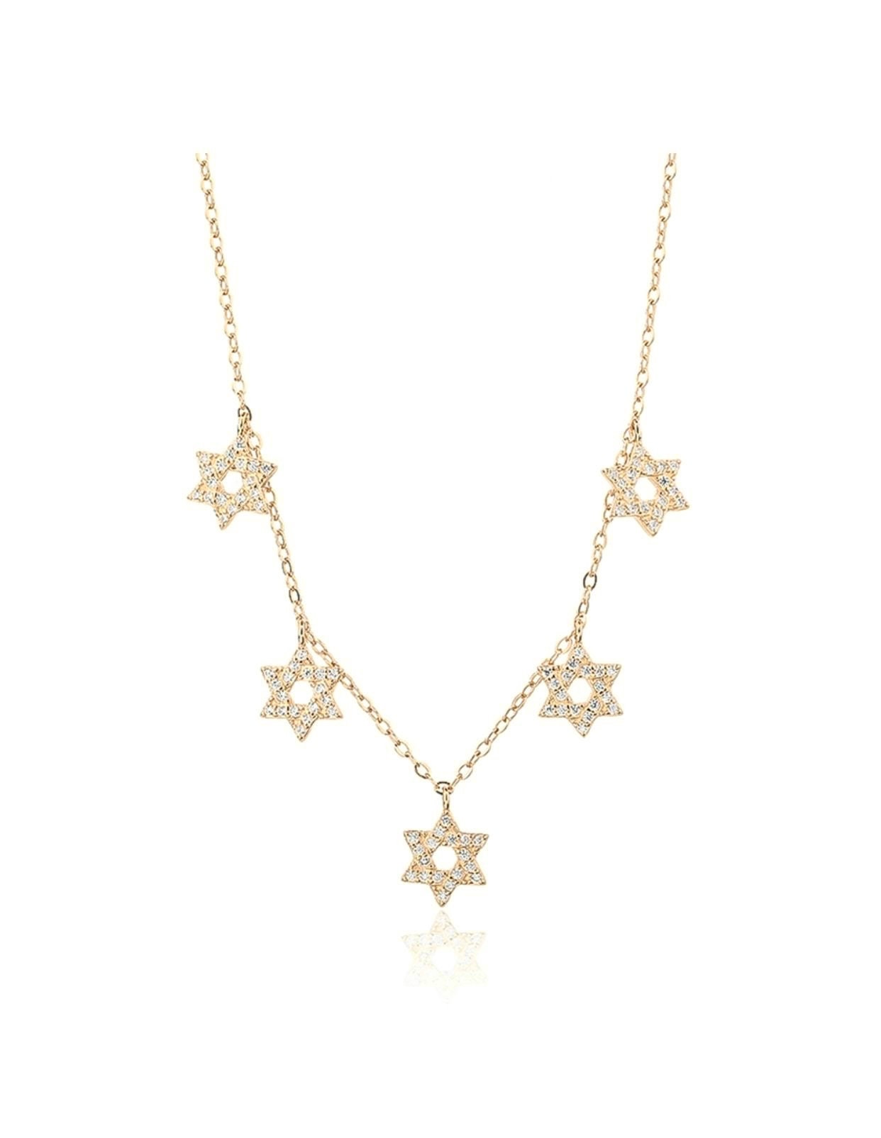 Necklace of 5 Magen David