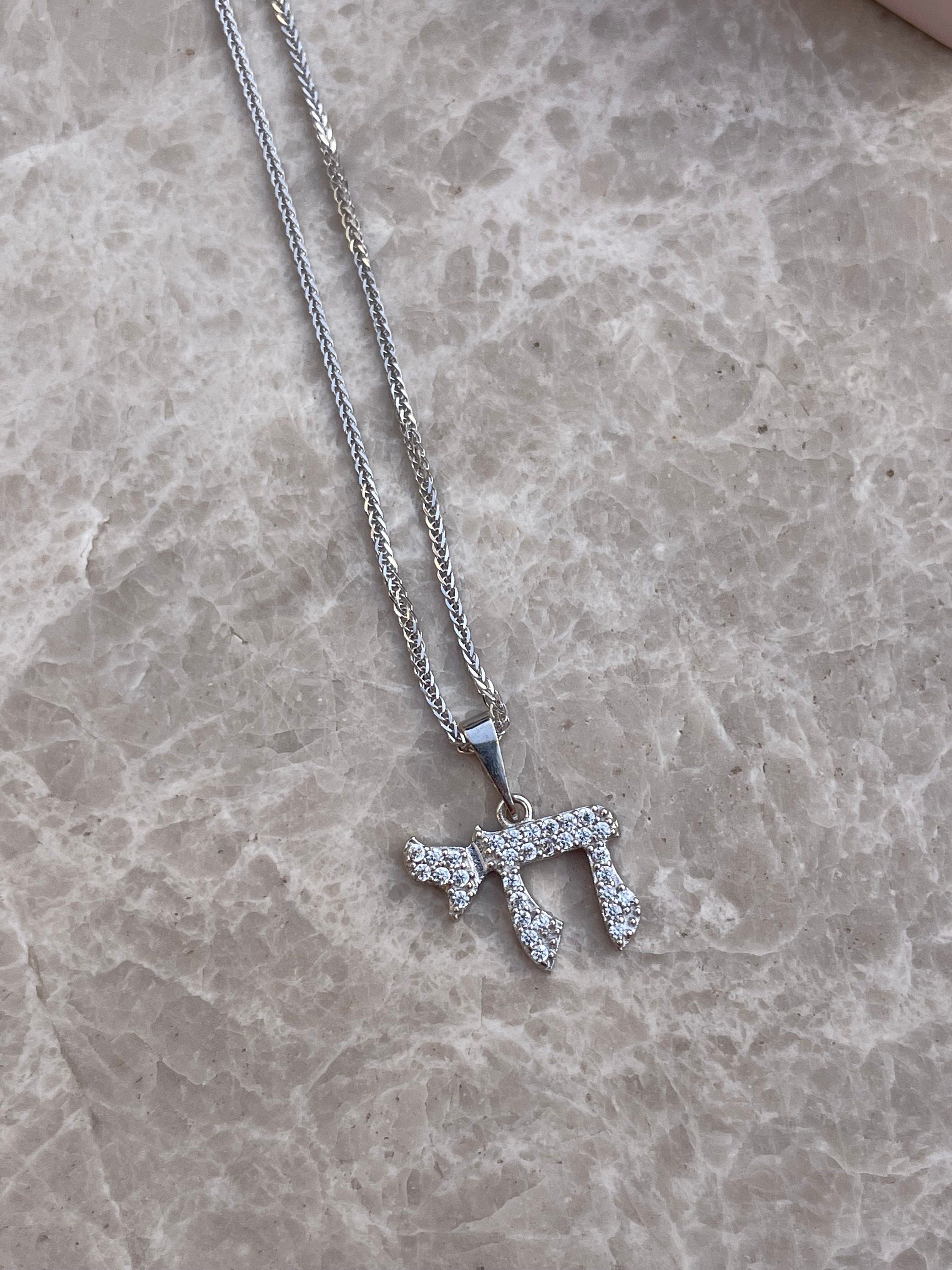 Tiny “Chai” necklace, Jewish Symbol Pendant